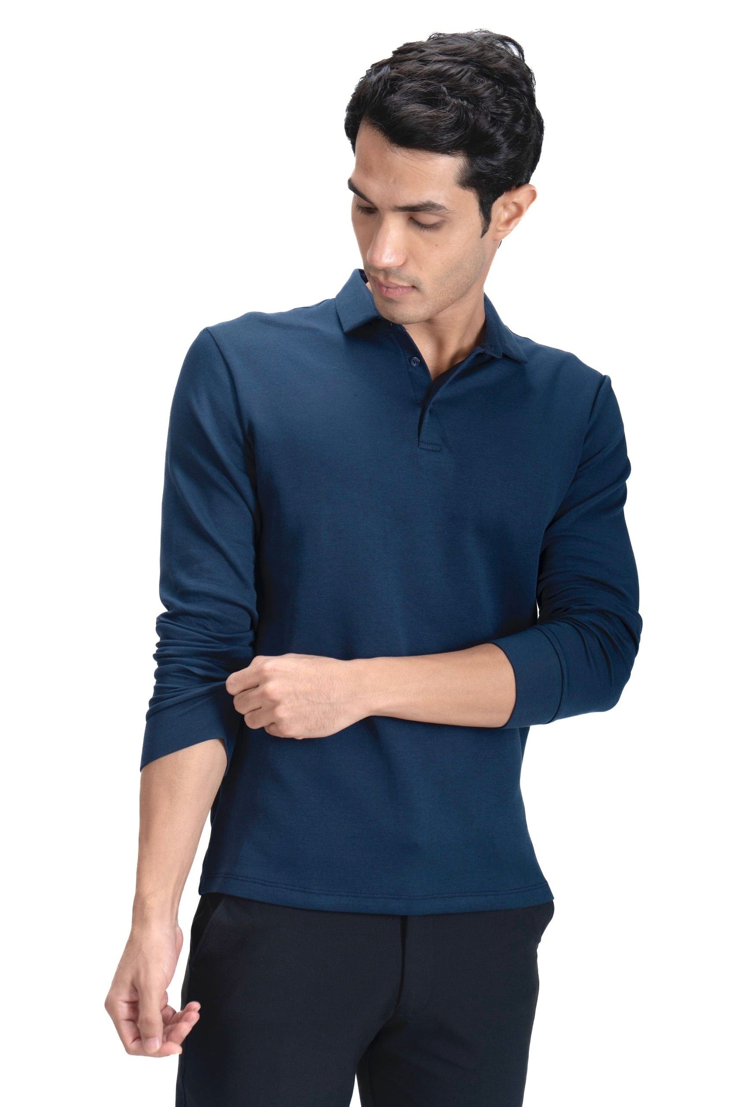 Legacy Polo Sweater - Ocean Navy