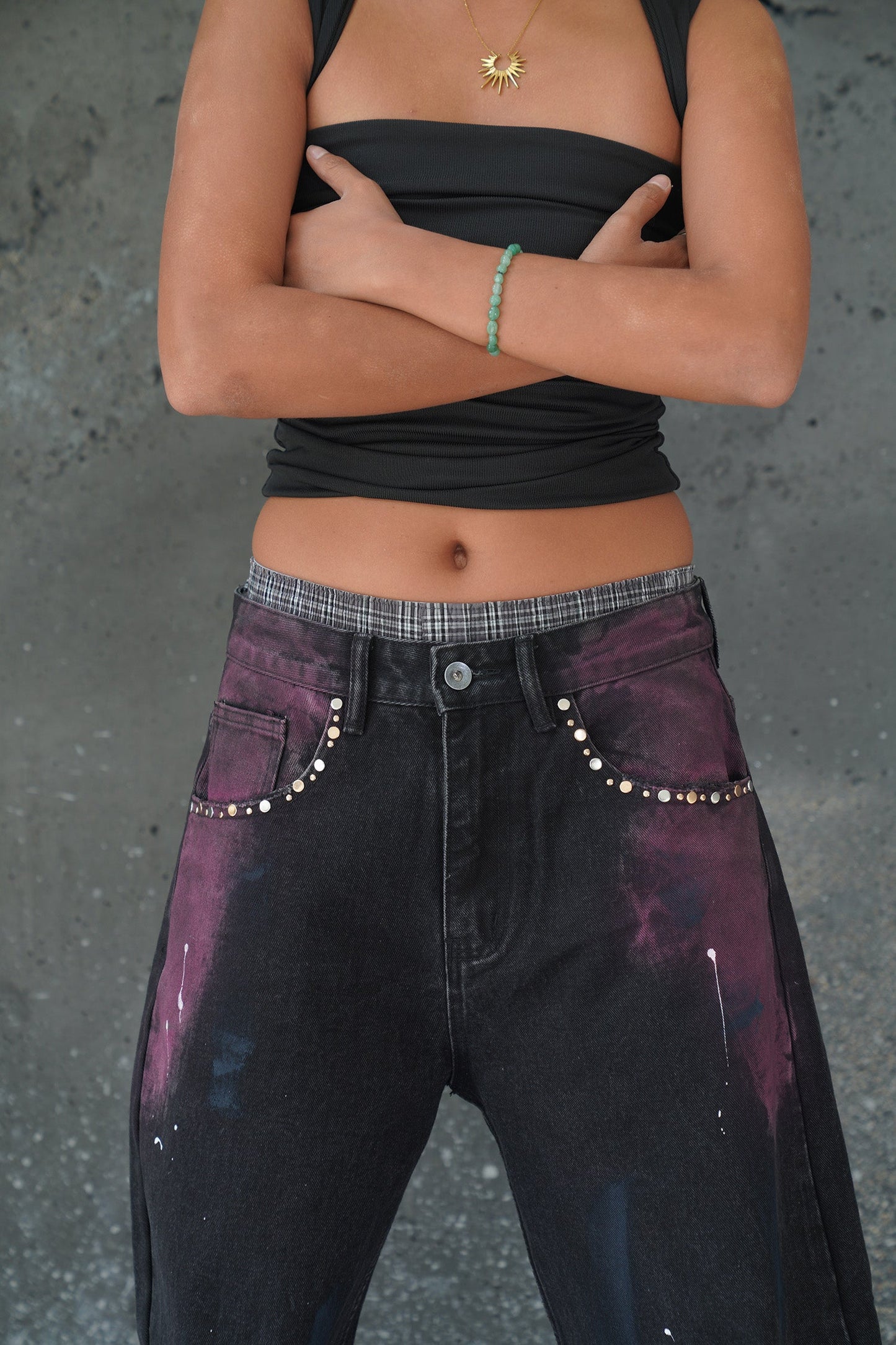 PURPLE STATIC VALKYRE JEANS