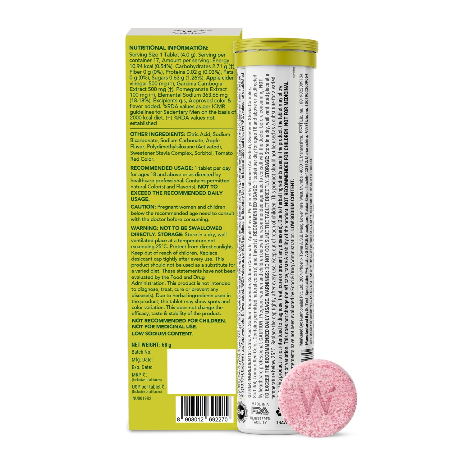 Eff Apple Cider Vinegar + Garcinia