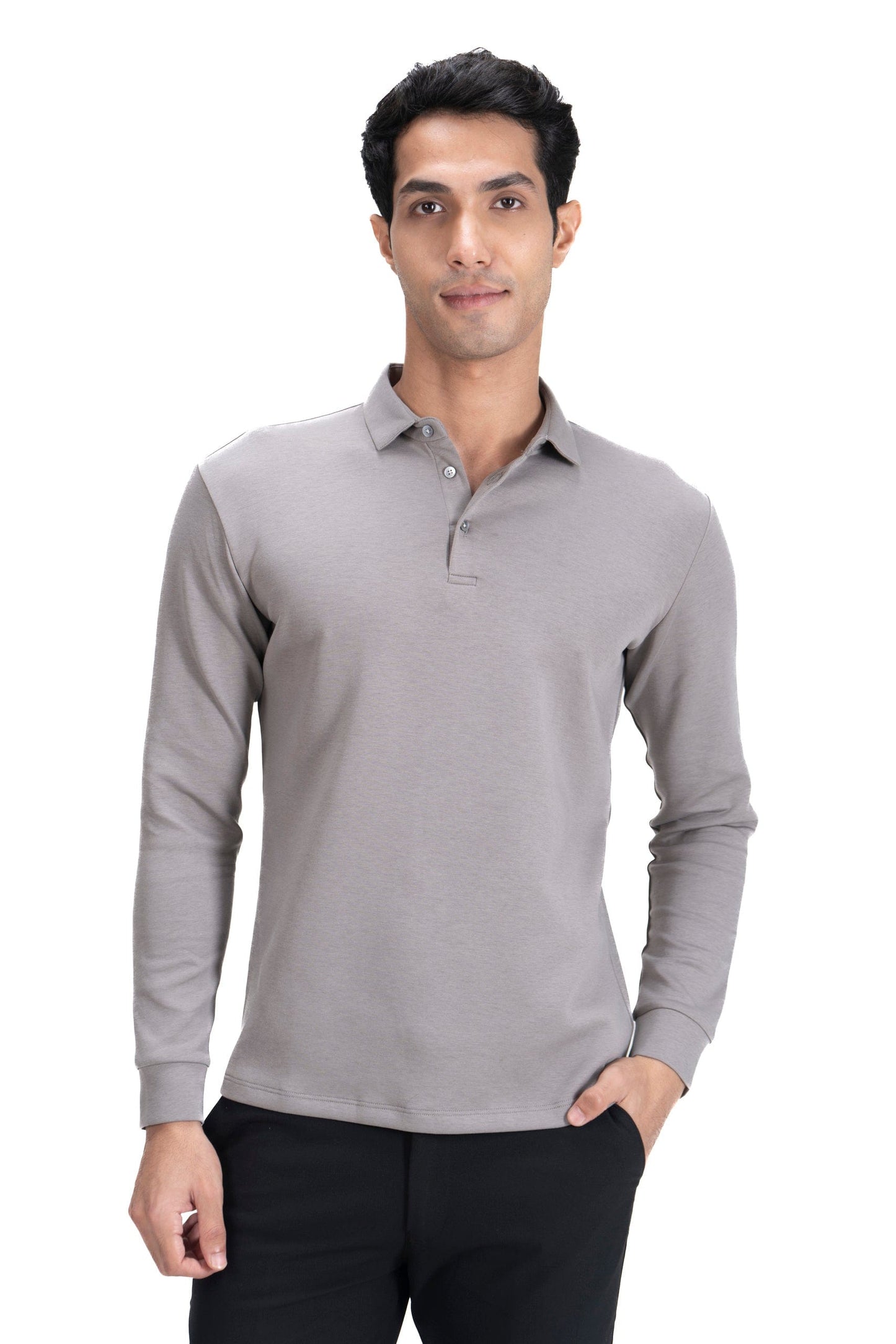Legacy Polo Sweater - Fresh Grey
