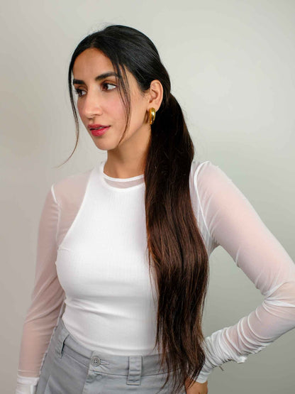 Claw clip ponytail for extreme volume | Nish Hair