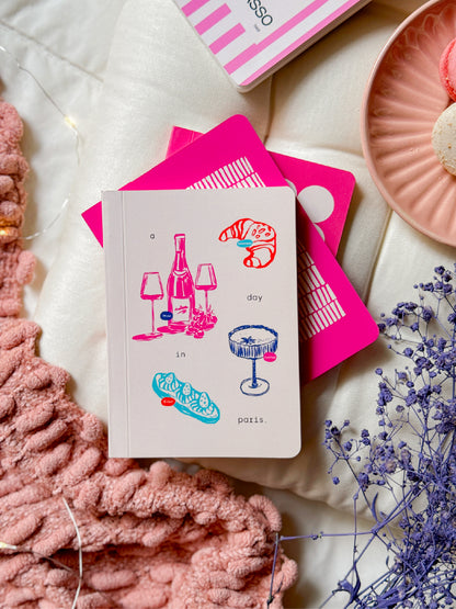 A Day in Paris | A6 Pocket Notebook | Aligning Dots at Broadway