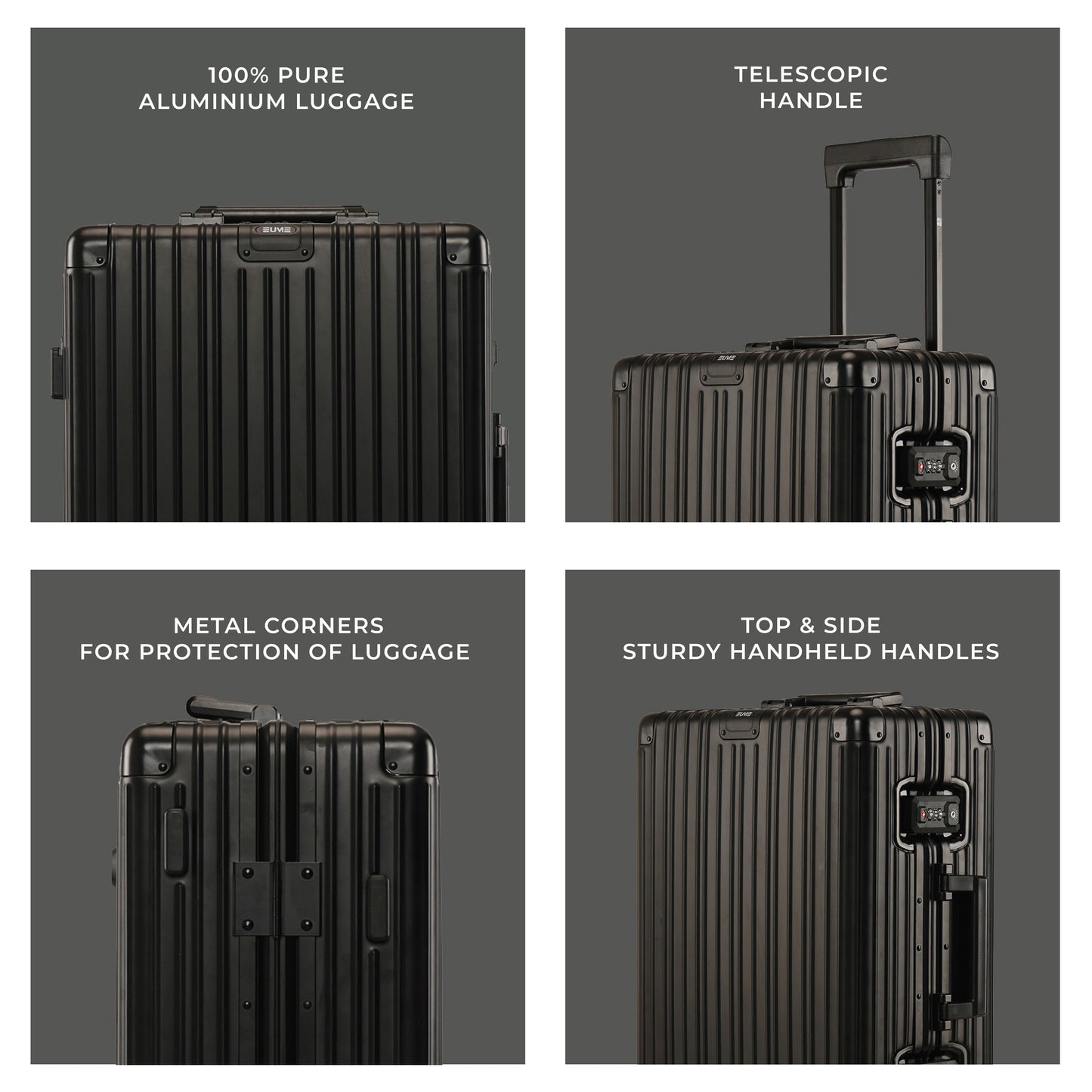 Aluminium Silver Check-In Medium