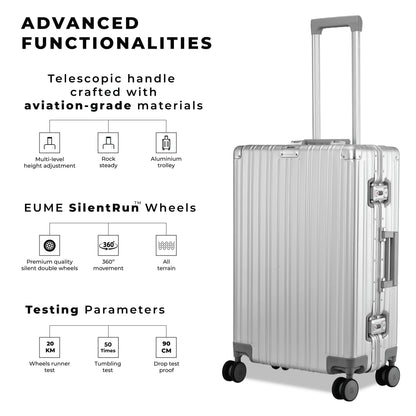 Aluminium Black Check-In Medium