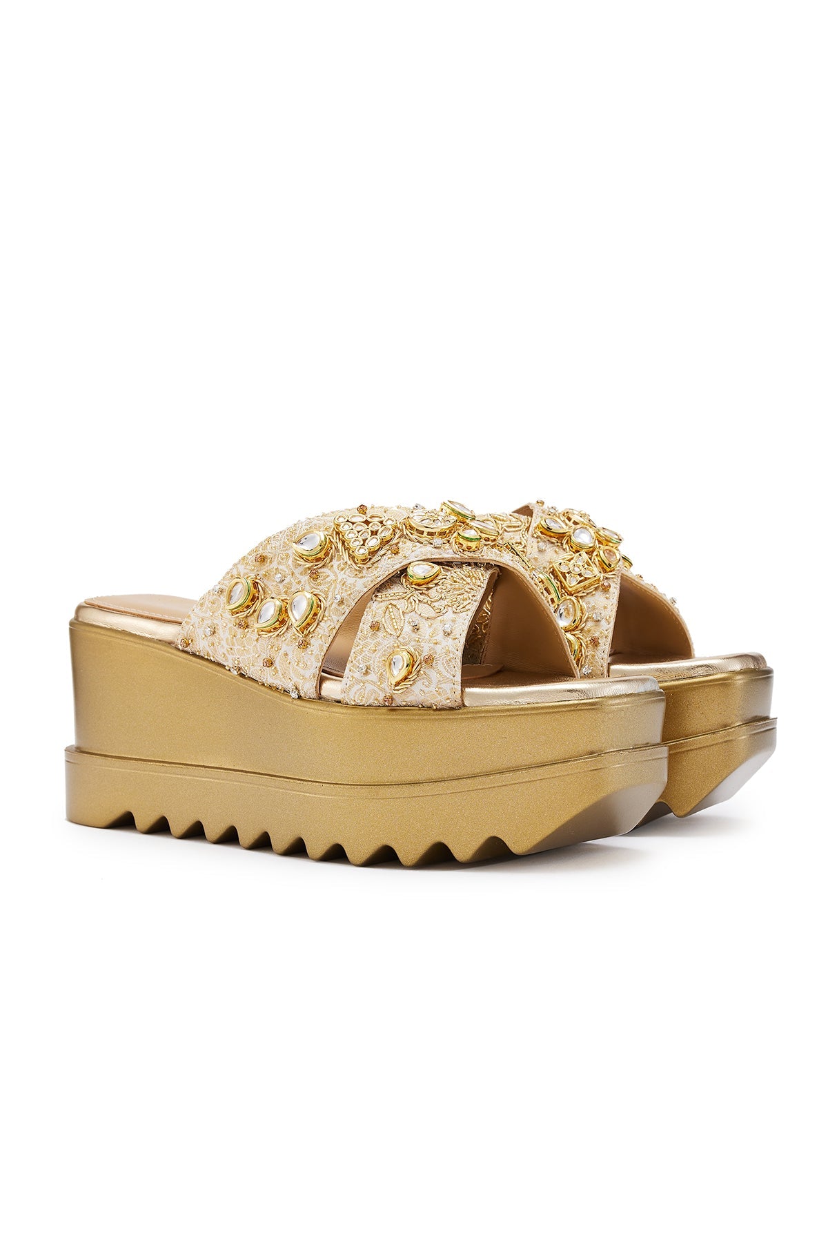 Vintage Vanity Wedge Sandals