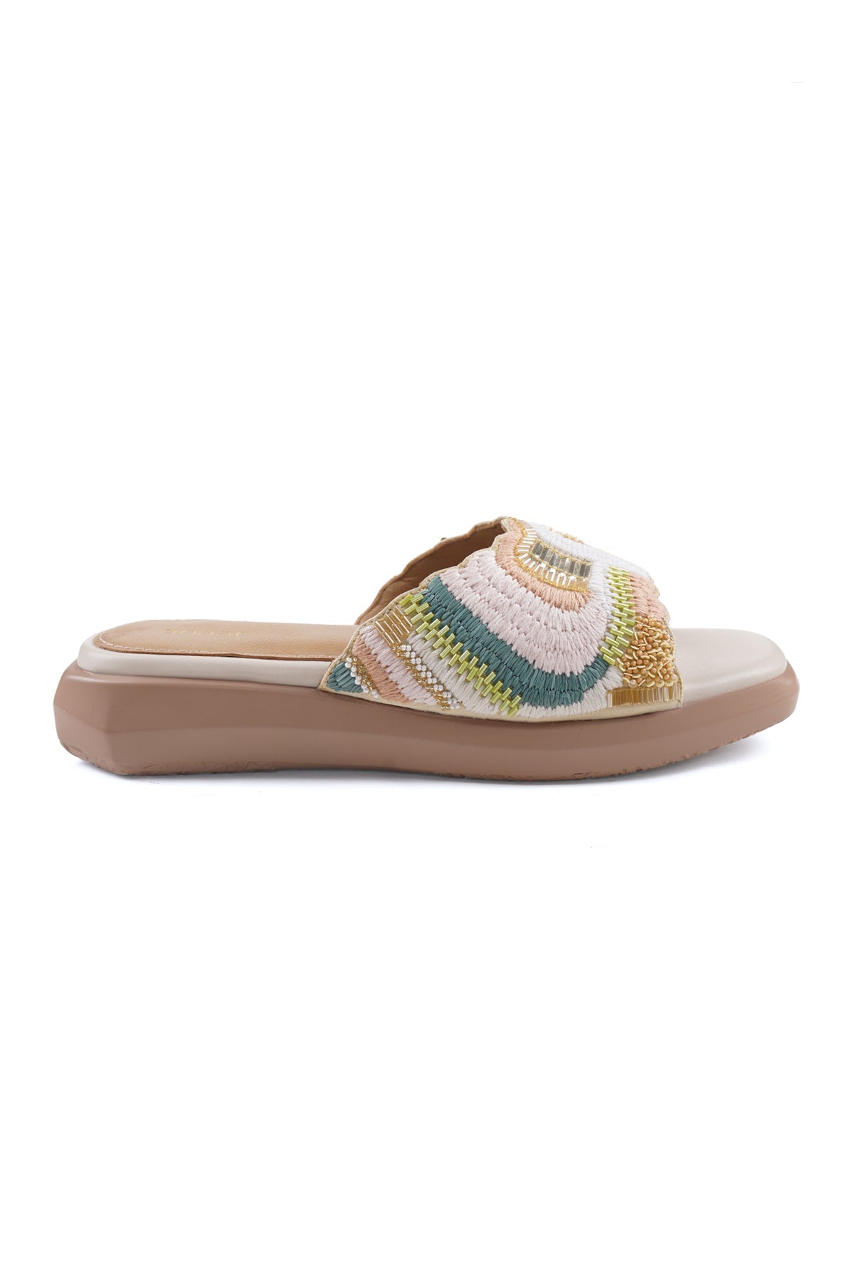 Coral Pop Flat Sandals