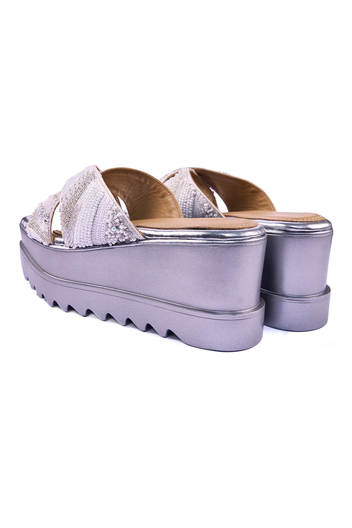 Silver Lining Wedge Sandals