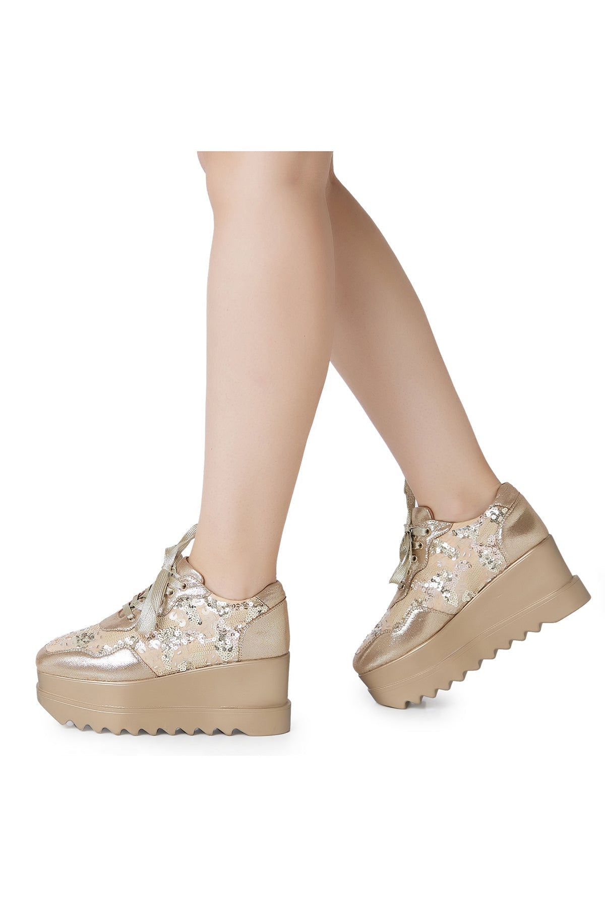 Cinnamon Sugar Wedge Sneakers