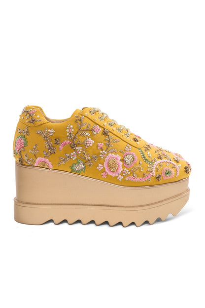 Sunshine Potli Wedge Sneakers
