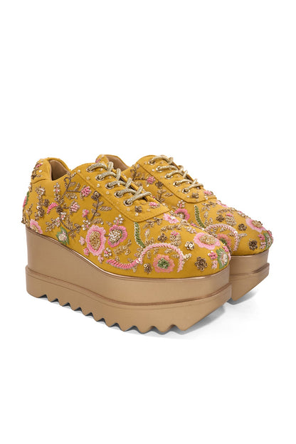 Sunshine Potli Wedge Sneakers
