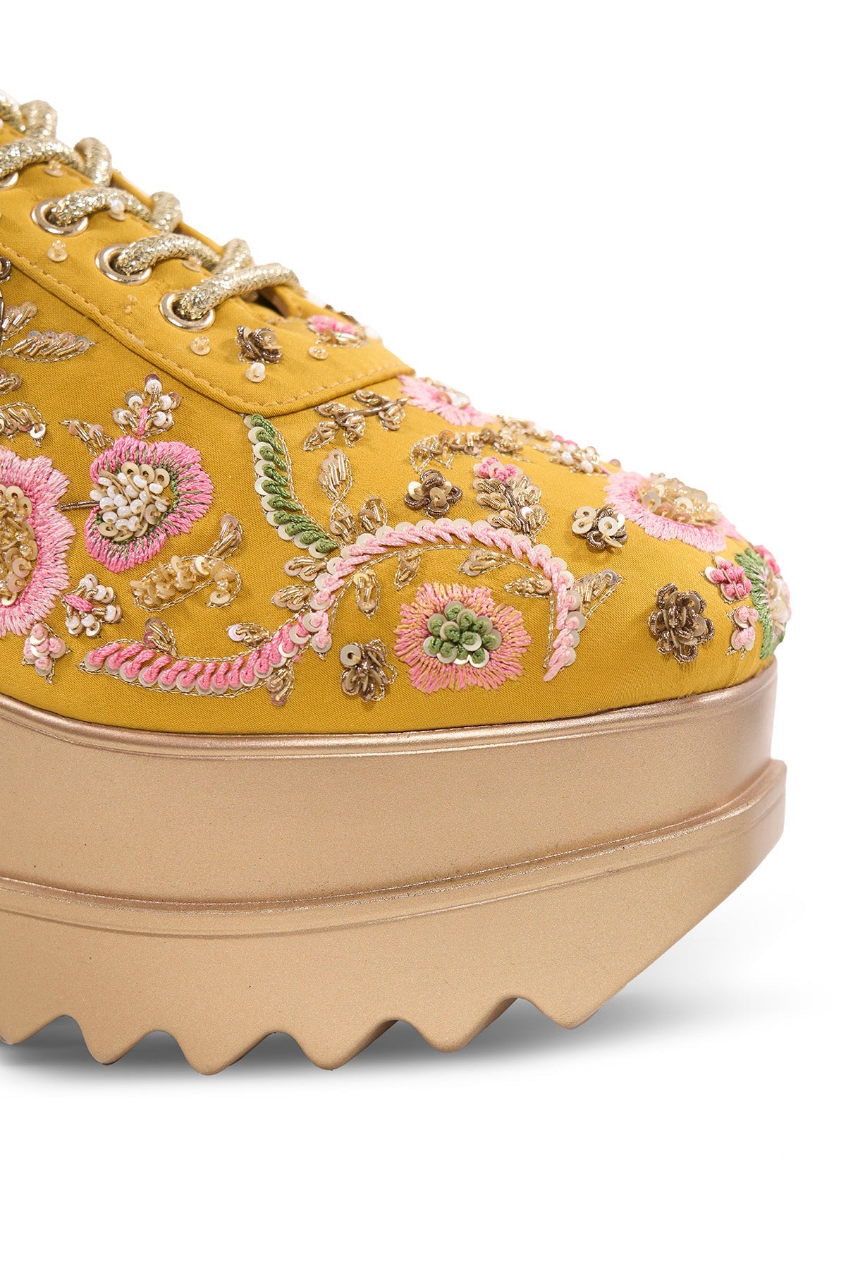 Sunshine Potli Wedge Sneakers