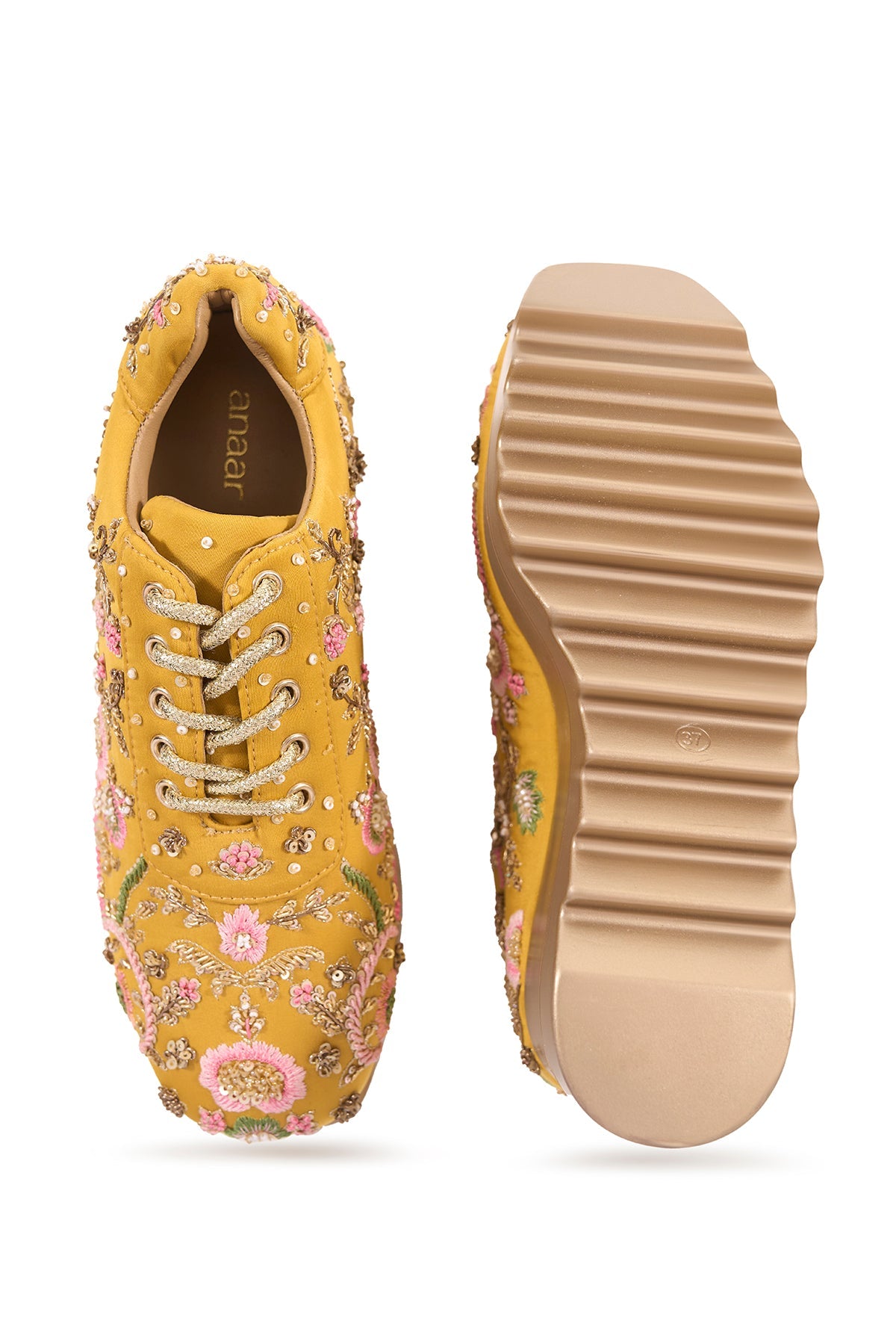 Sunshine Potli Wedge Sneakers
