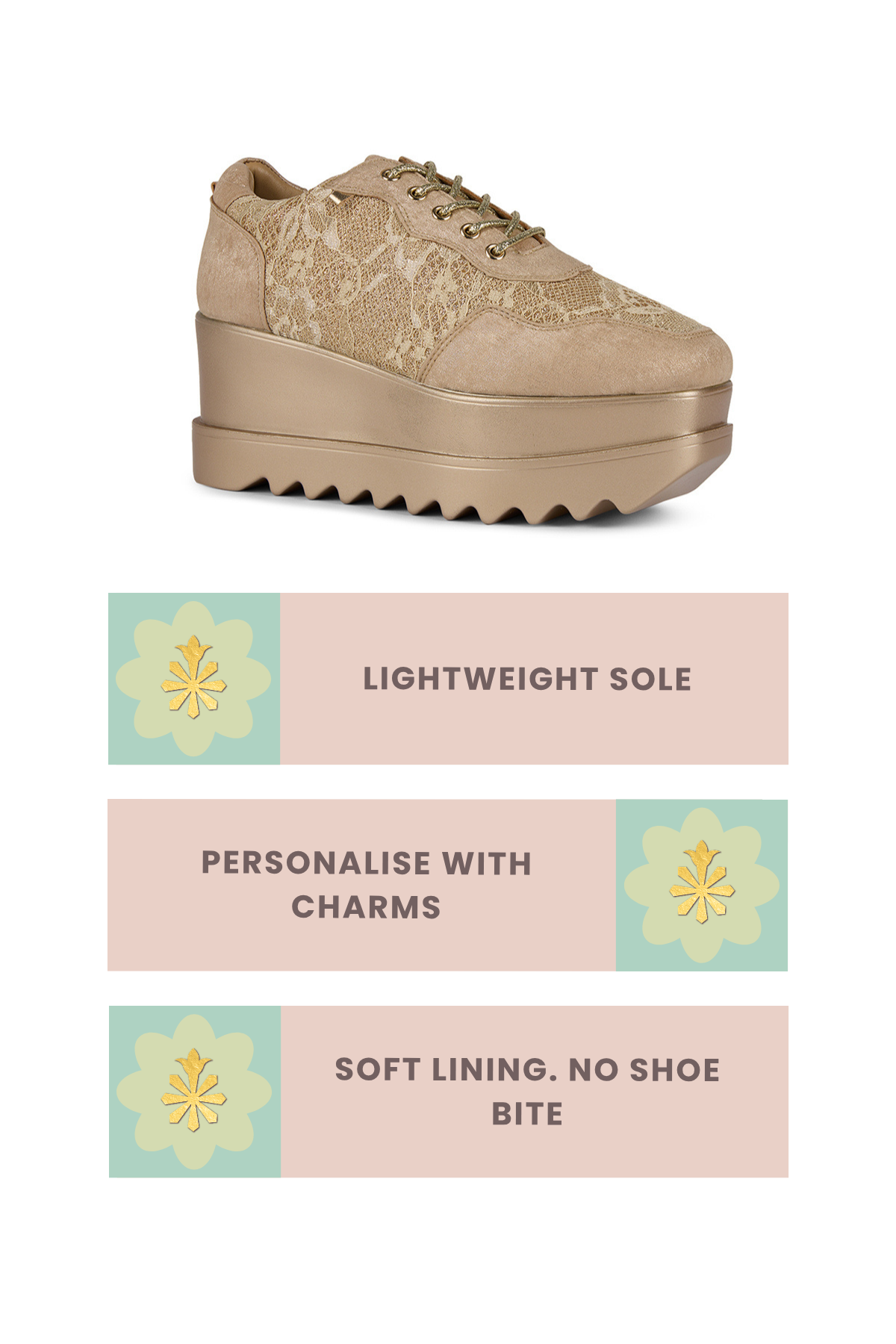 Memsahib Wedge Sneakers