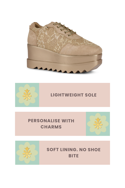 Memsahib Wedge Sneakers
