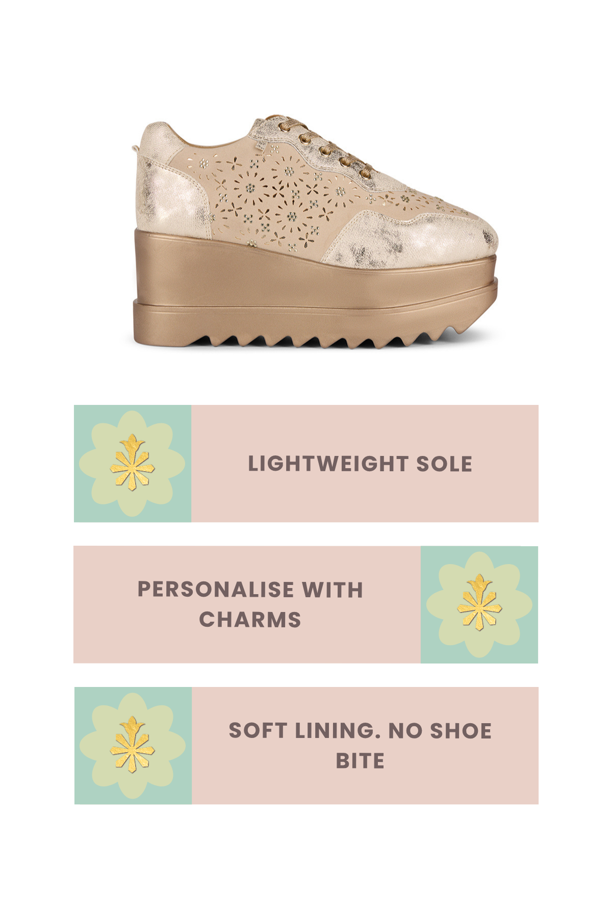 Re-Dazzle Wedge Sneakers