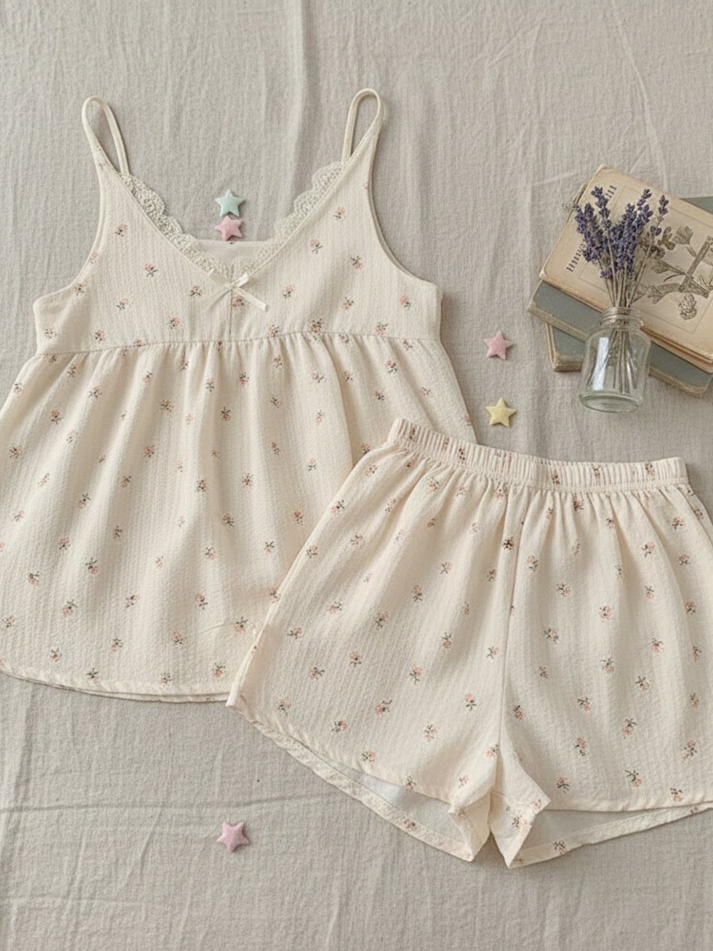 Blossom Petite 3-Piece Cami Nightsuit Set