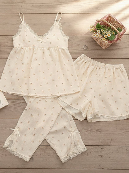 Blossom Petite 3-Piece Cami Nightsuit Set