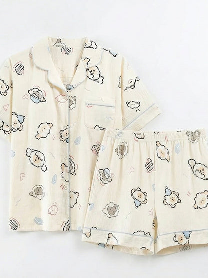 Cloud Teddy Dreamy Nightsuit Set