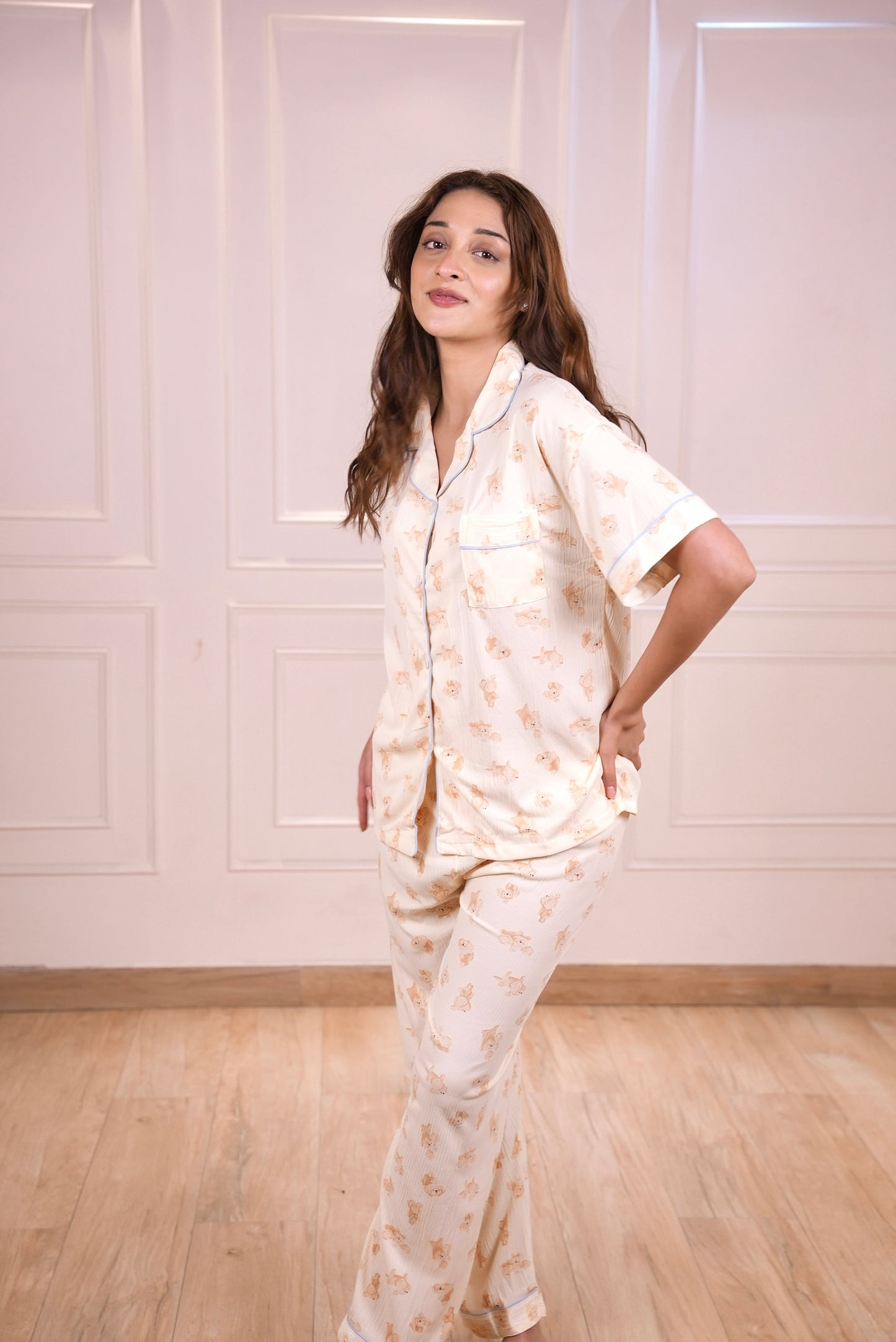 Soft Haven Cozy Bear 3 piece Nightsuit Set