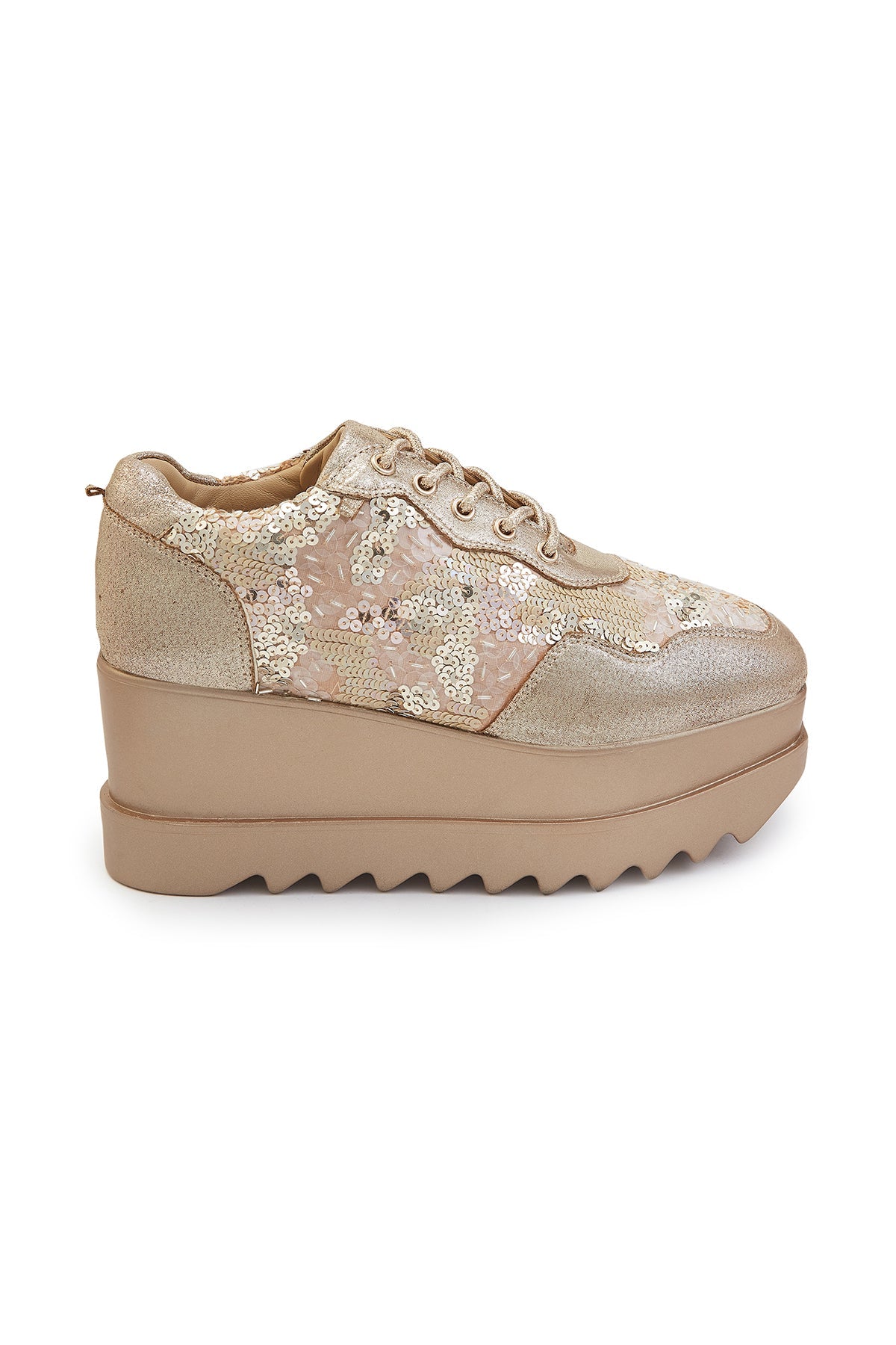 Cinnamon Sugar Wedge Sneakers