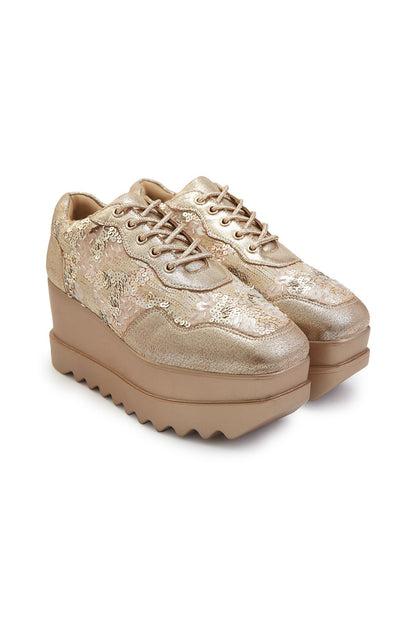 Cinnamon Sugar Wedge Sneakers