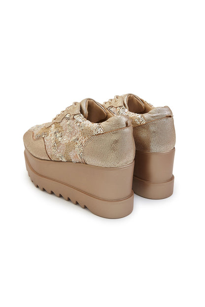 Cinnamon Sugar Wedge Sneakers
