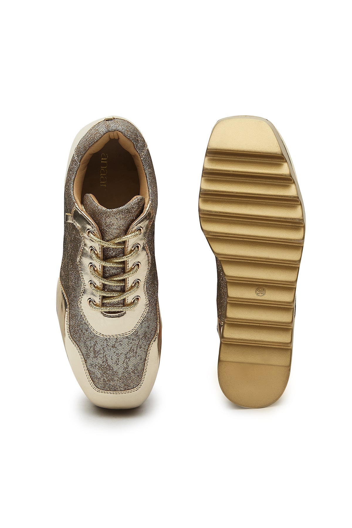 Metallic Mela Wedge Sneakers