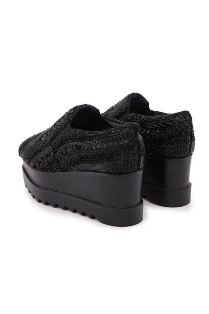 Midnight Magic Wedge Sneakers