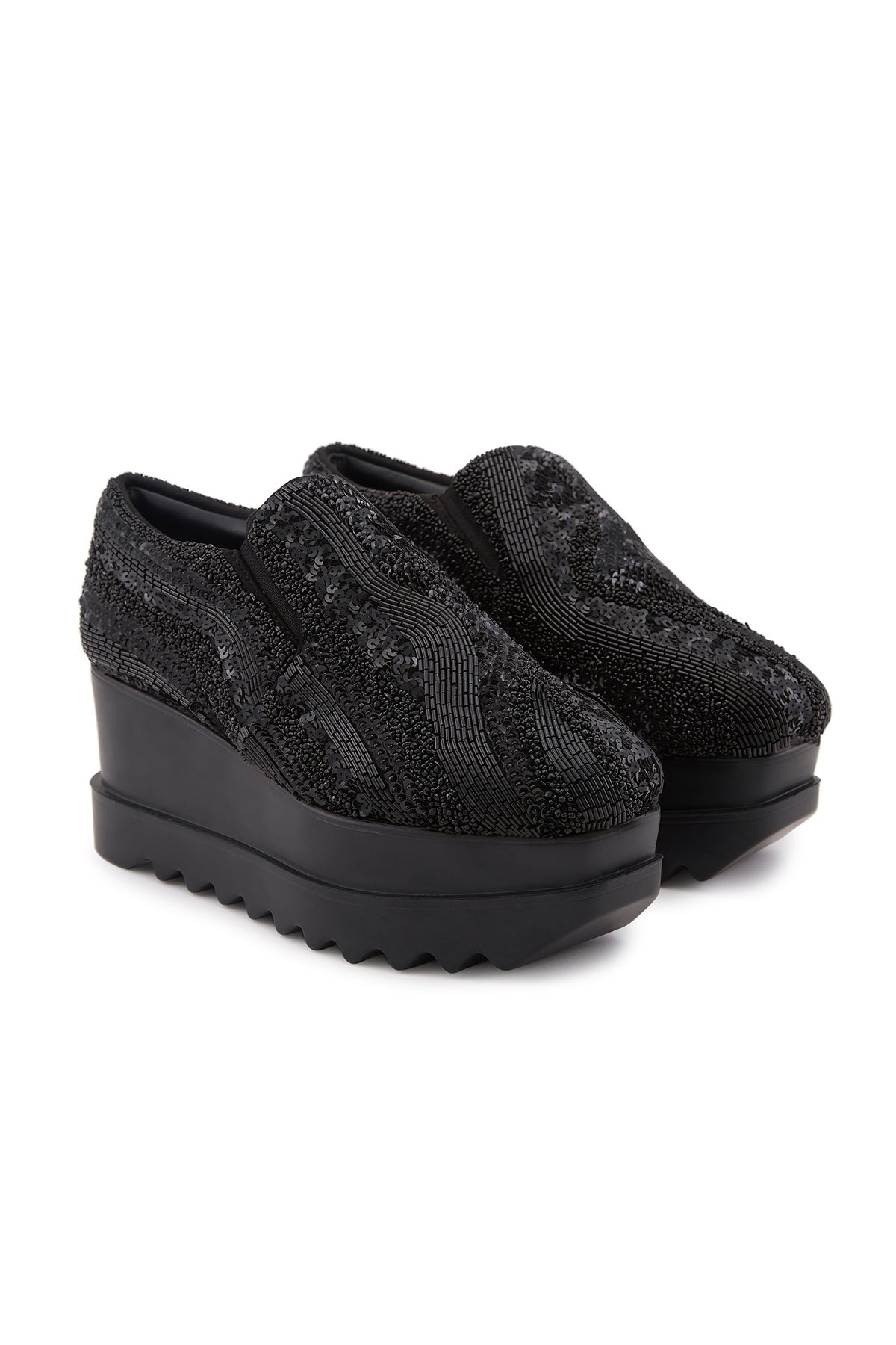 Midnight Magic Wedge Sneakers