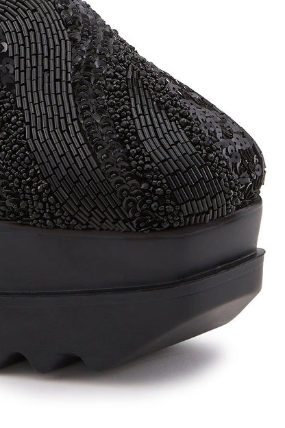 Midnight Magic Wedge Sneakers