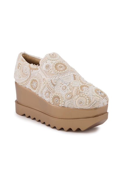 Royal Stitch Wedge Sneakers