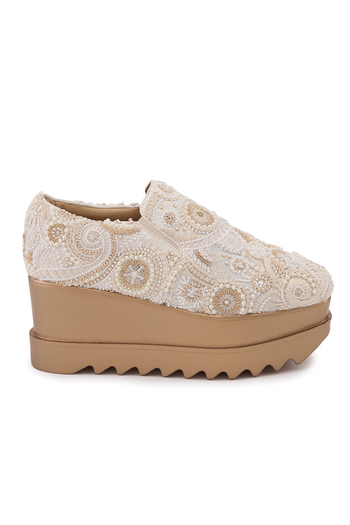 Royal Stitch Wedge Sneakers