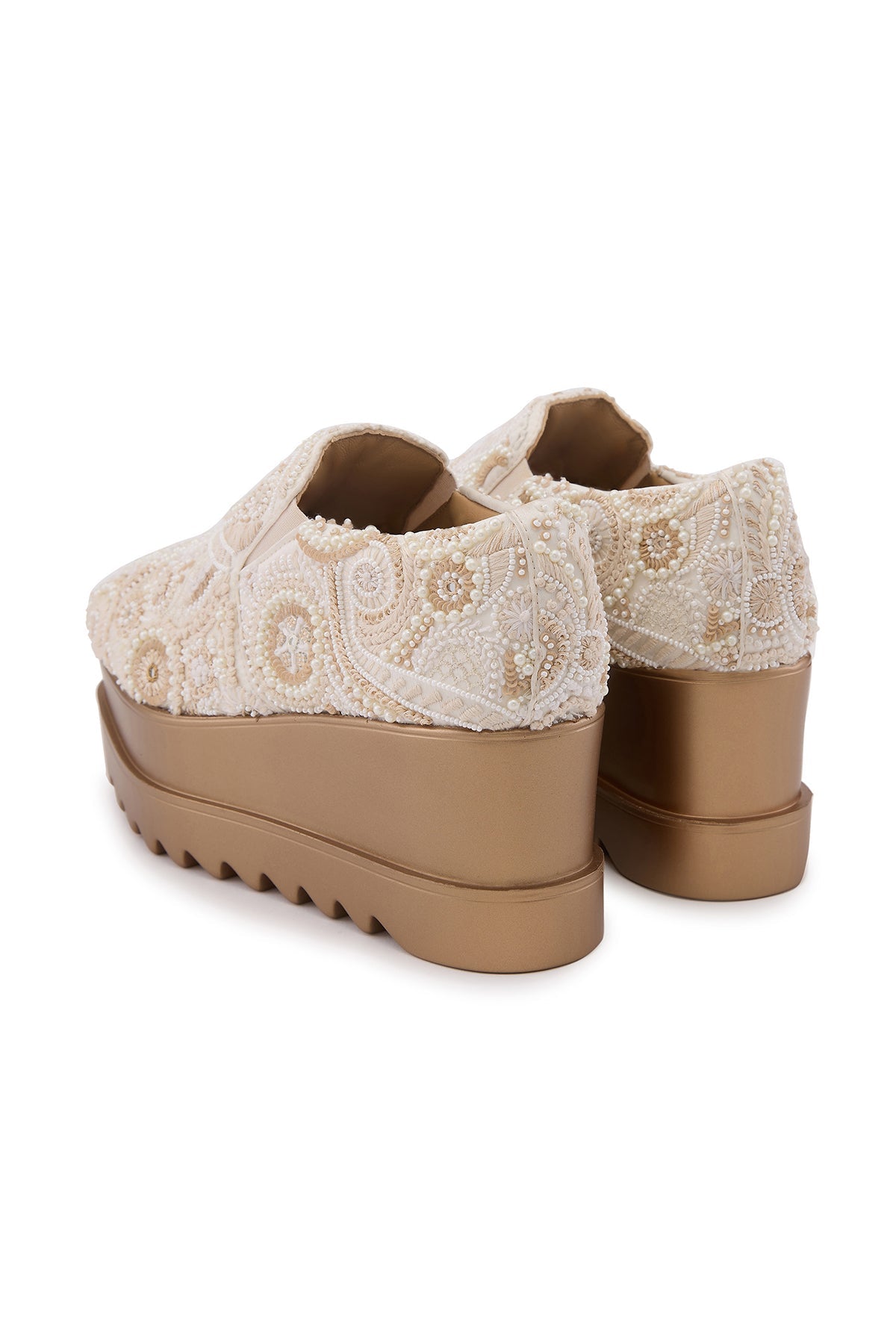 Royal Stitch Wedge Sneakers