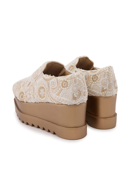 Royal Stitch Wedge Sneakers