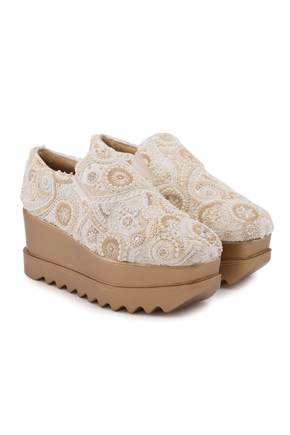 Royal Stitch Wedge Sneakers