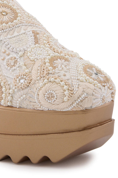 Royal Stitch Wedge Sneakers