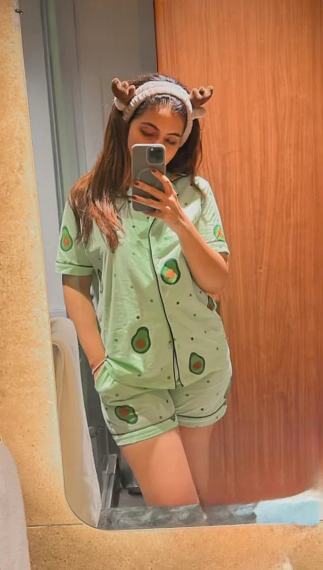 Avocado Shorts Set