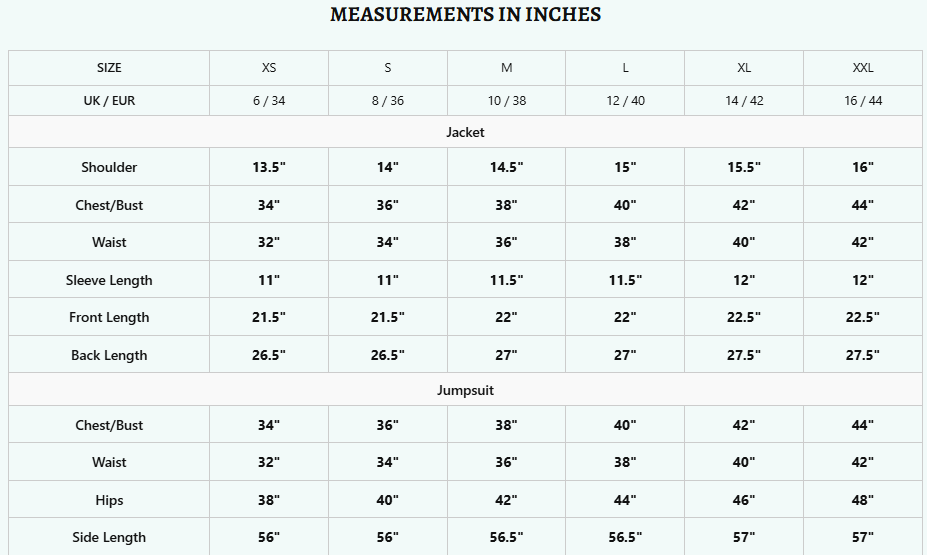 Size Guide