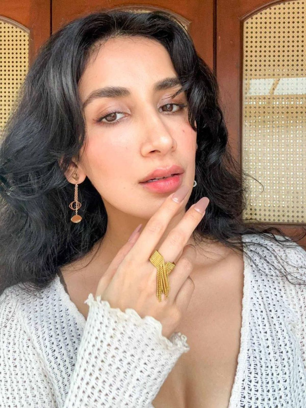 Adjustable Gold Tassel Ring | Nish Hair X Evil Eye Jewel