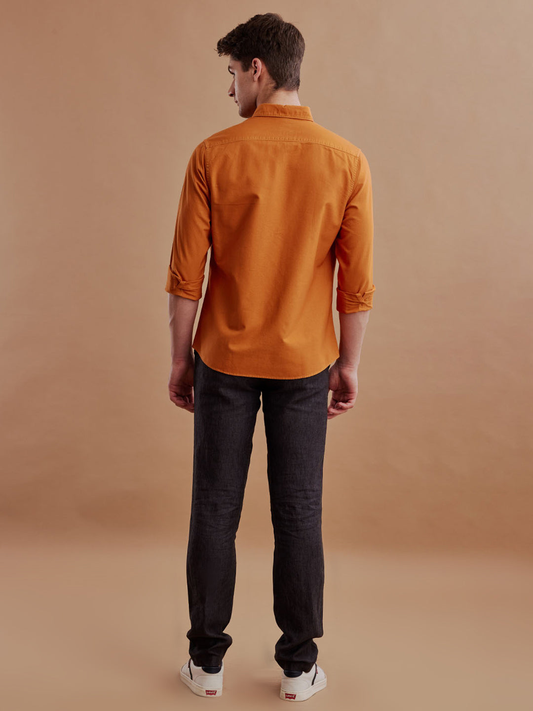 Aldeno Men Oxford Mustard Casual Shirt (GULIA)