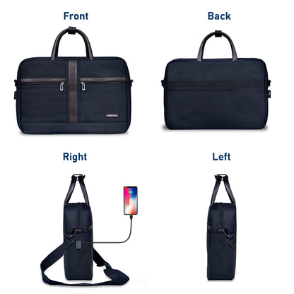 CARRIALL Ampio Laptop Messenger Bag (Black)