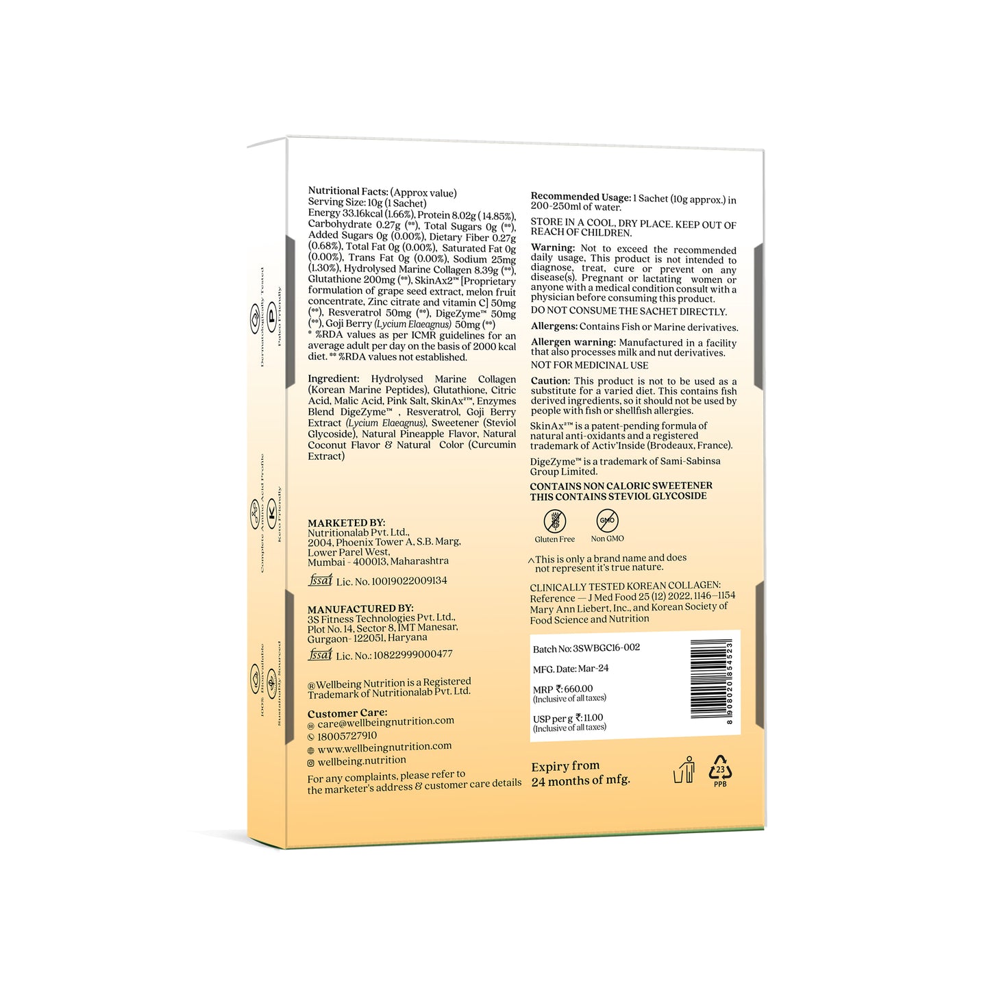 Glow Collagen Sachet | Pinacolada Sachets -6