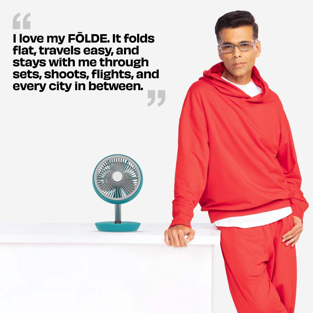 FOLDE v2 | All Day Wireless Rechargeable Folding Fan