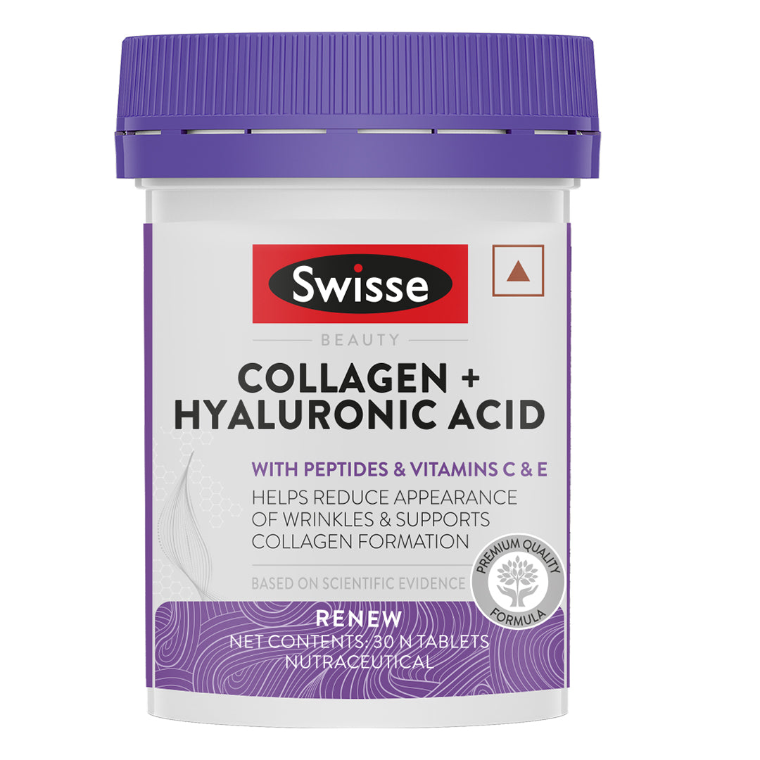 Swisse Collagen + Hyaluronic Acid  - 30 Tablets | Swisse at Broadway