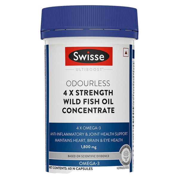Swisse 4X Strength Fish Oil 60 Capsules