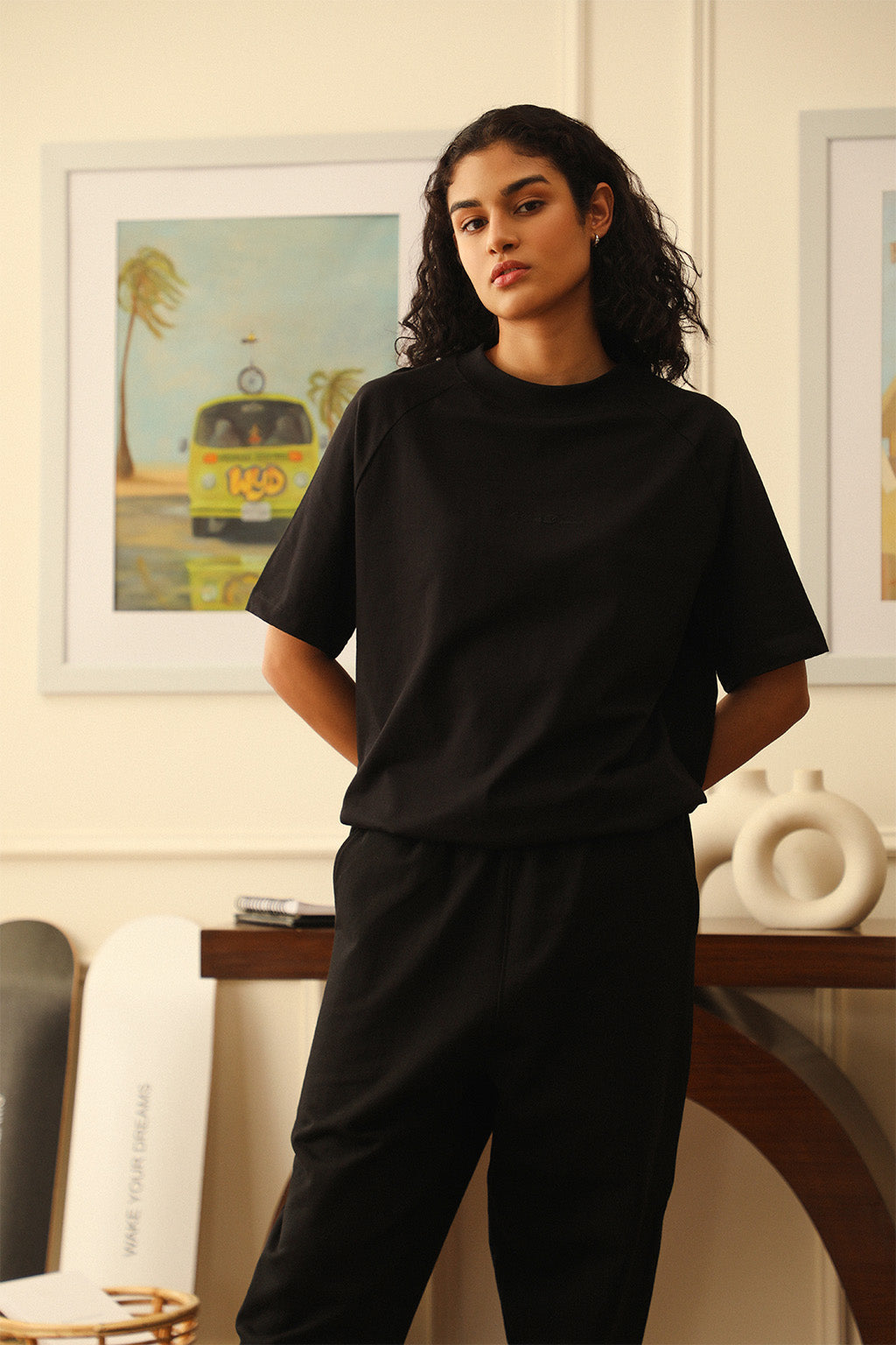 Mock Neck T-Shirt | WAKE YOUR DREAM at Broadway