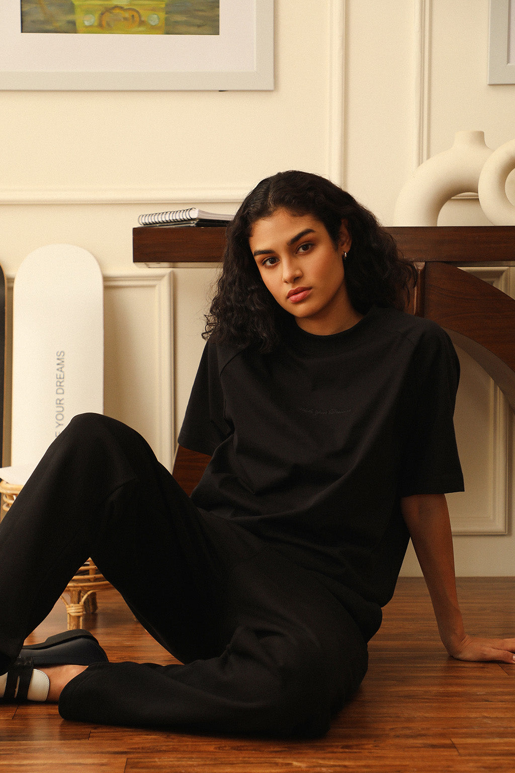 Mock Neck T-Shirt | WAKE YOUR DREAM at Broadway