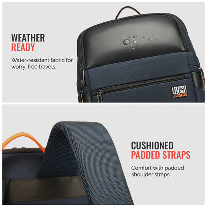 Layover Backpack -Blue-Large | Urban Jungle at Broadway