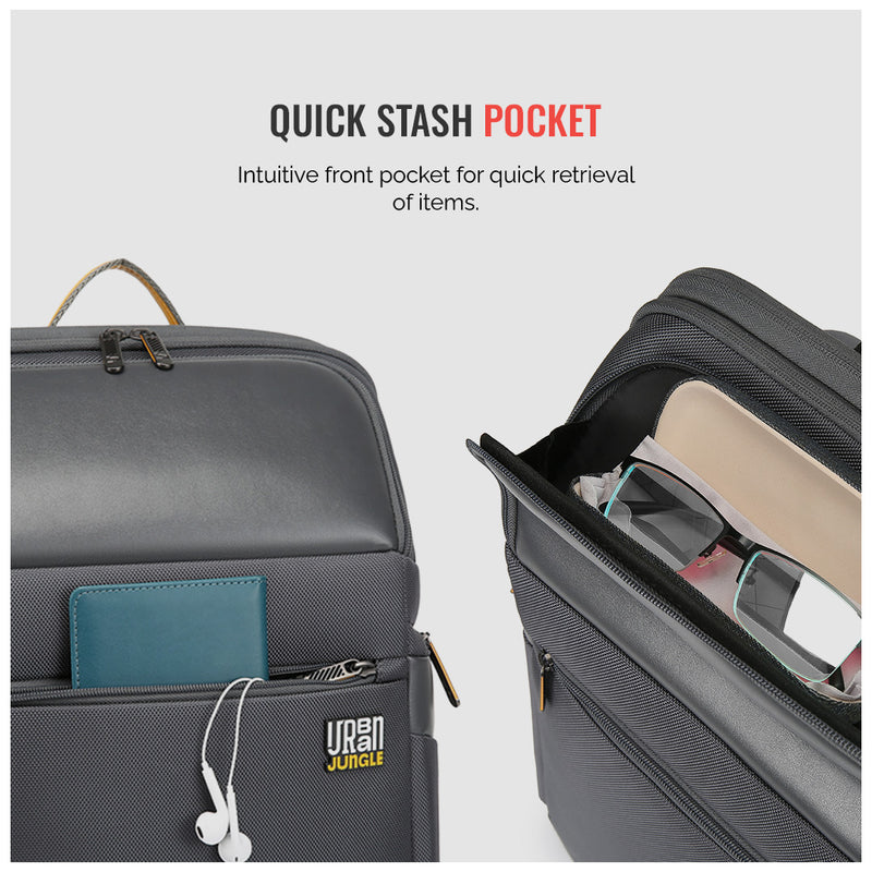 Layover Backpack -Grey-Large | Urban Jungle at Broadway