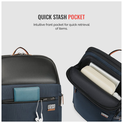 Layover Backpack -Blue-Large | Urban Jungle at Broadway